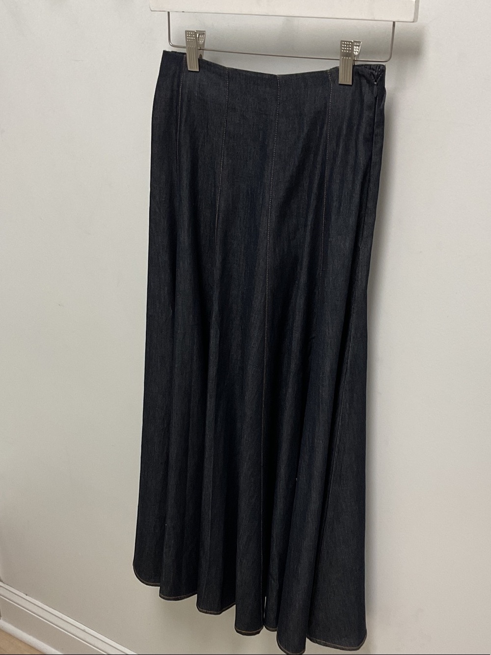 Women's lucy Paris Denim Long A-Line Skirt